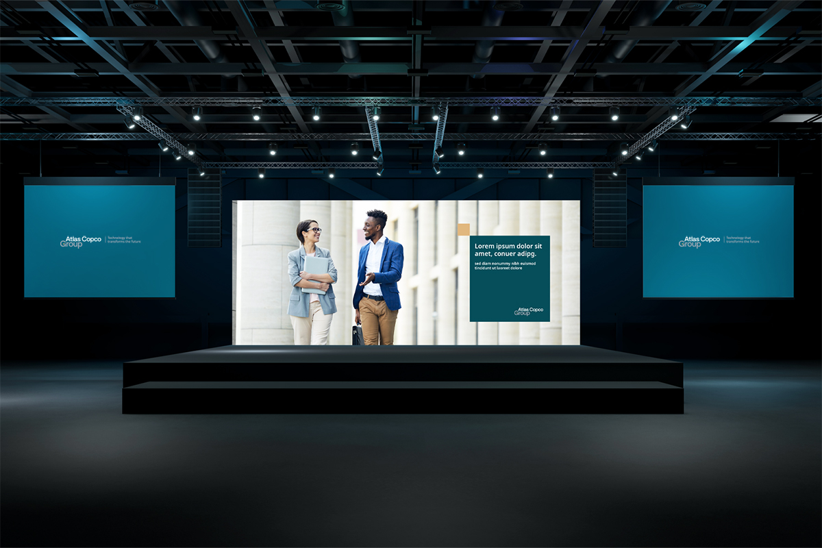 Atlas Copco Group – people visuals for large screens